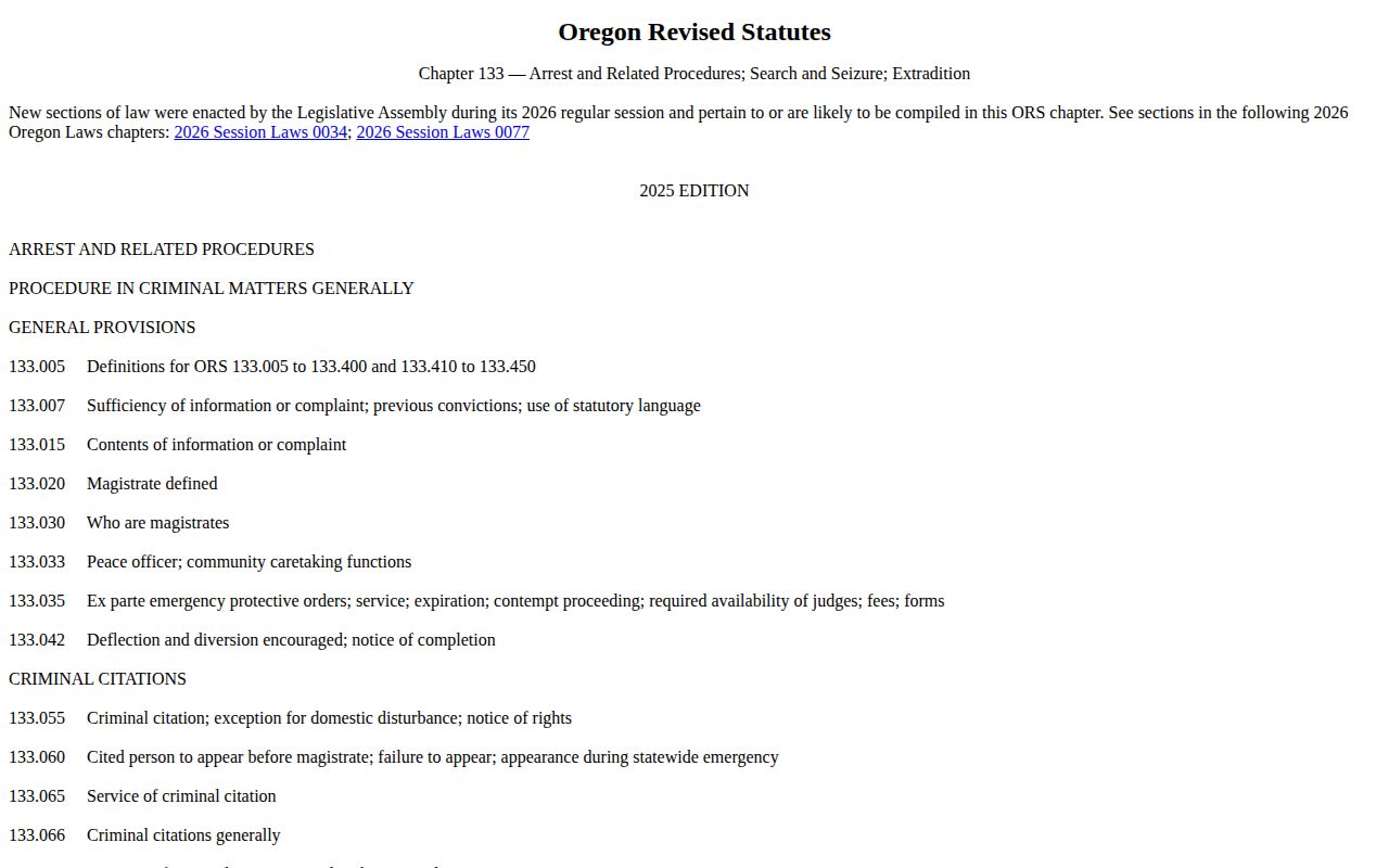 Oregon booking photo law for Klamath County release mugshots